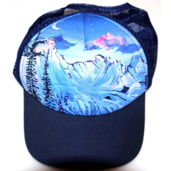 Sunday Afternoons Artist Series Trucker Hat Mountain Mesh Snapback Retro Vintage - Picture 1 of 5